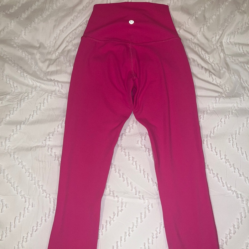 Lululemon Align High rise 21" With Pockets Sonic Pink Pants Size 2